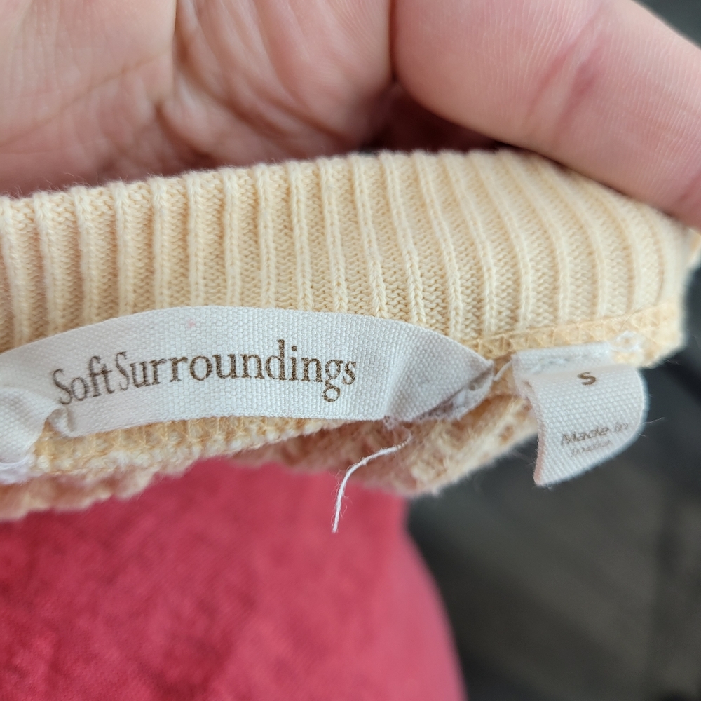 Soft Surroundings Autumn Waffle Tee small - Picture 4 of 7